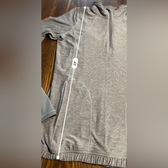 LULULEMON Pace Pusher 1/2 zip pullover top women’s 6 Heather gray pink mock neck - Picture 8 of 16